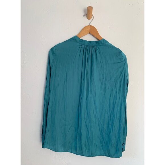 Zadig & Voltaire Women's Tink Satin Simple V-Neck Filament Blouse Sz XS - Picture 3 of 7